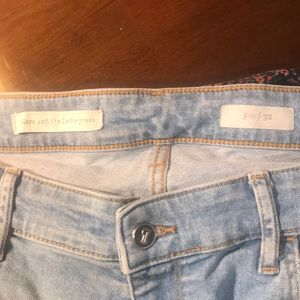 Anthro embroidered jeans